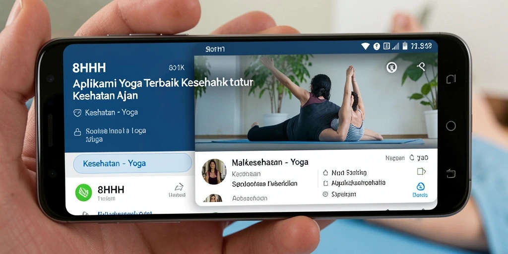 Tampilan antarmuka aplikasi Yoga 8HHH yang user-friendly.