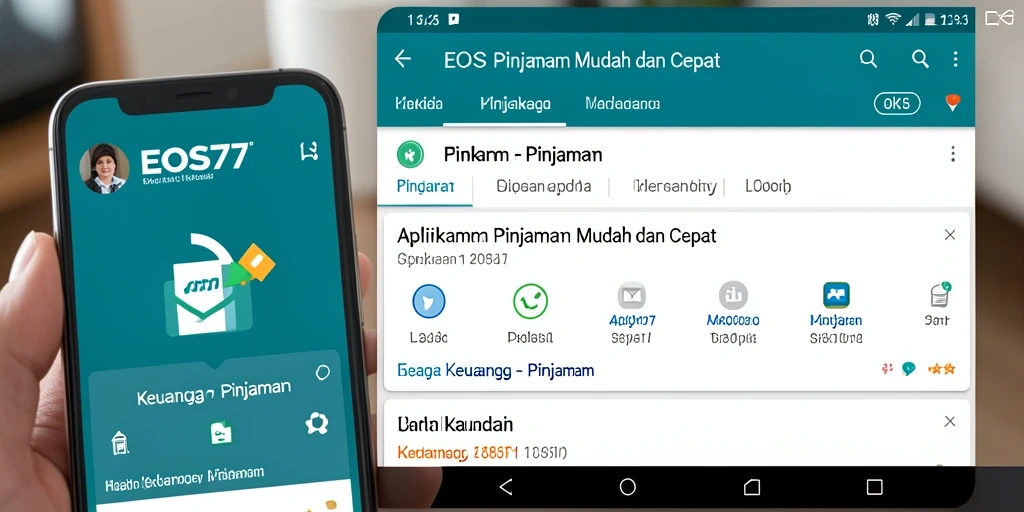 Tampilan antarmuka EOS77 yang ramah pengguna dan fungsional.