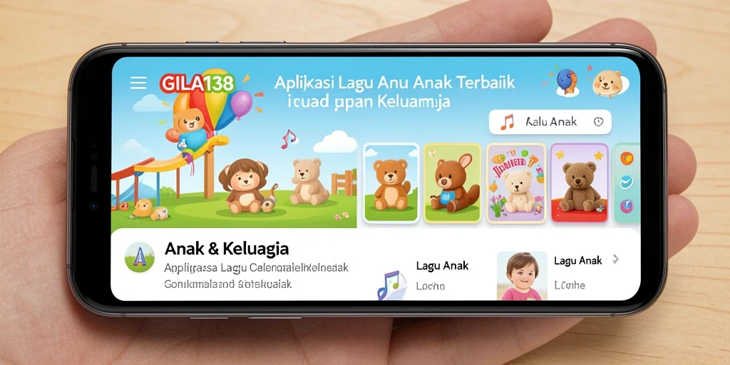 Tampilan antarmuka GILA138 yang menarik dan ramah anak.
