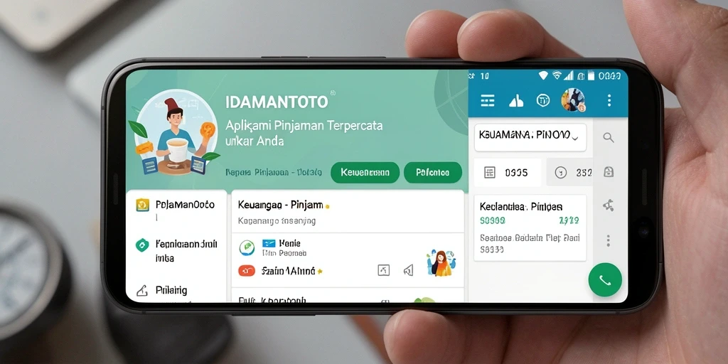 Tampilan antarmuka aplikasi IDAMANTOTO yang mudah digunakan.
