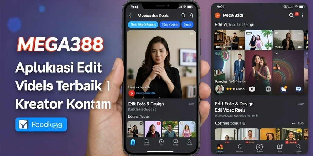 Antarmuka MEGA388 yang sederhana dan mudah digunakan untuk Edit Video Reels.