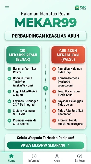 Kanal Resmi Mekar99 untuk Pengguna Android Indonesia